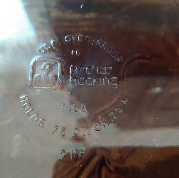 Anchor Hocking Glass Deep Pie Plate / Baking Dish - Picture 2 of 3